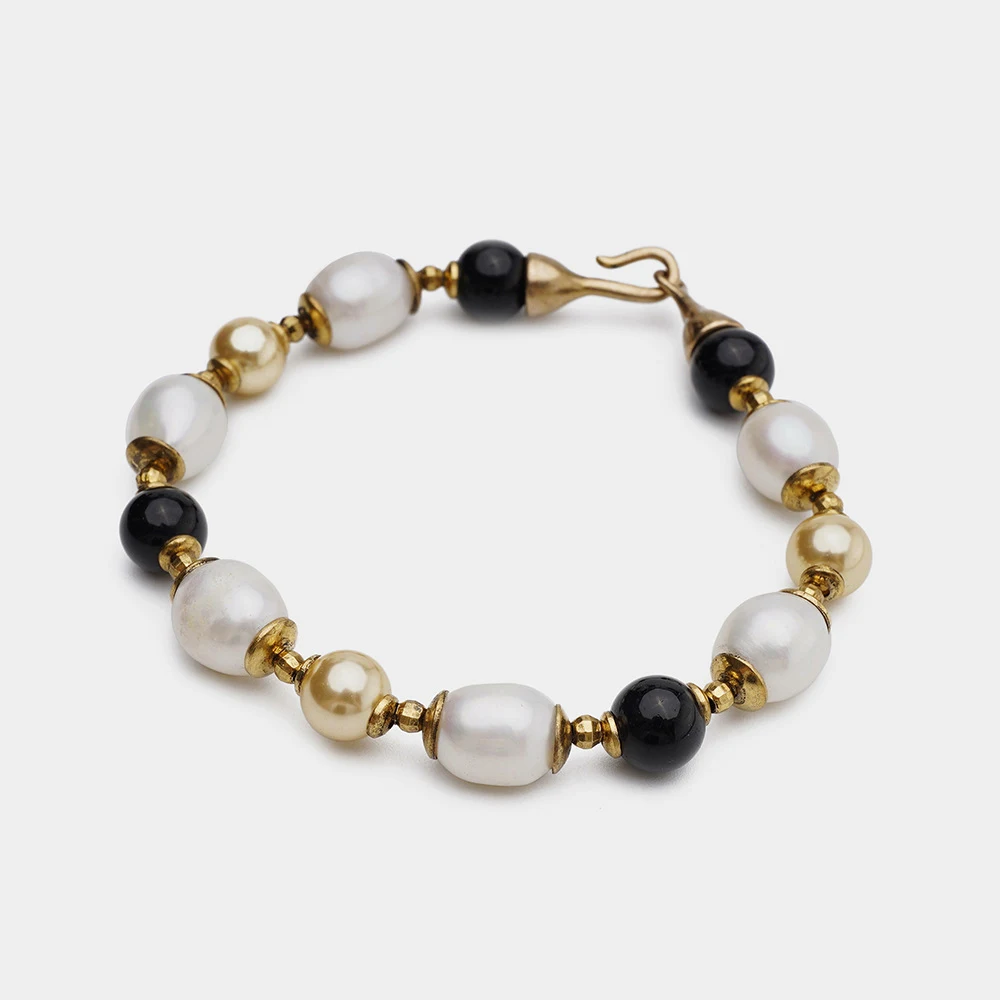 Title 11, Europese retro-armband met natuurlijke agaat en...