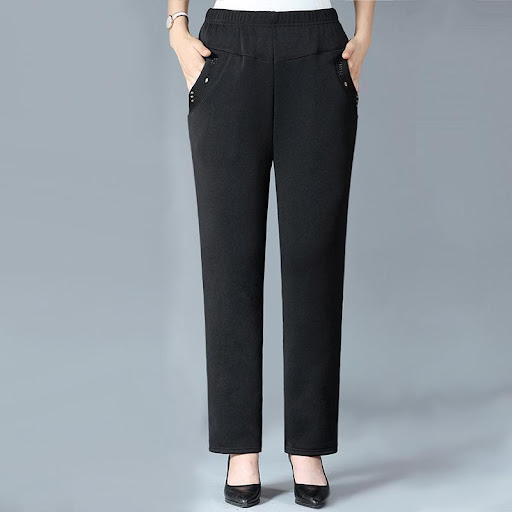 Title 2, High Waist Straight Trousers Spring and Autumn ...