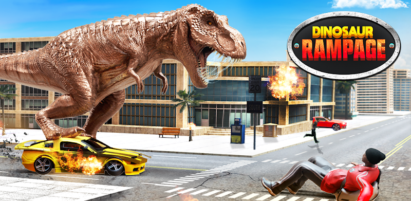 Angry Dino Attack City Rampage: Wild Animal Games