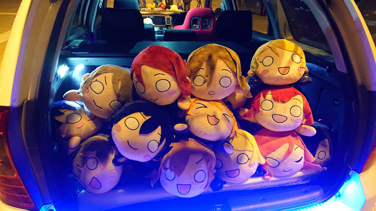 カローラフィールダーのラブライブ！サンシャイン！！・寝そべりぬいぐるみ・フォロワーさんとコラボ・エアポートウォーク名古屋・スカイラインGT-R BNR34に関するカスタム事例の投稿画像7枚目