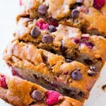 Dark Chocolate Raspberry Banana Bread was pinched from <a href="http://sallysbakingaddiction.com/2014/04/17/dark-chocolate-chip-raspberry-banana-bread/" target="_blank">sallysbakingaddiction.com.</a>