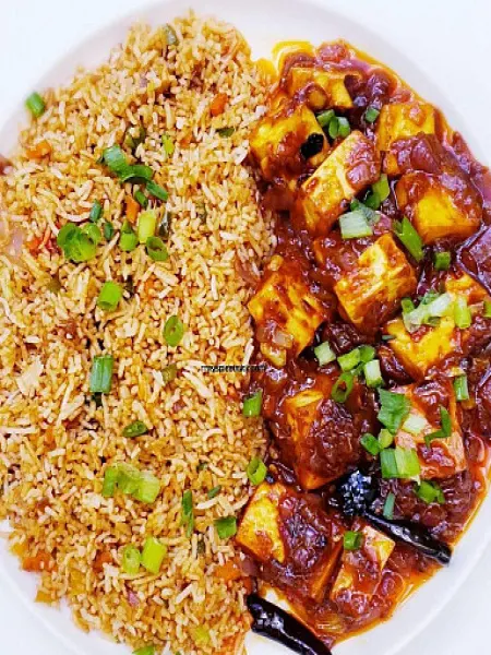 Fried Rice Chilly Paneer Bowl