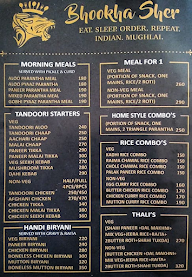 Bhukha Sher menu 2