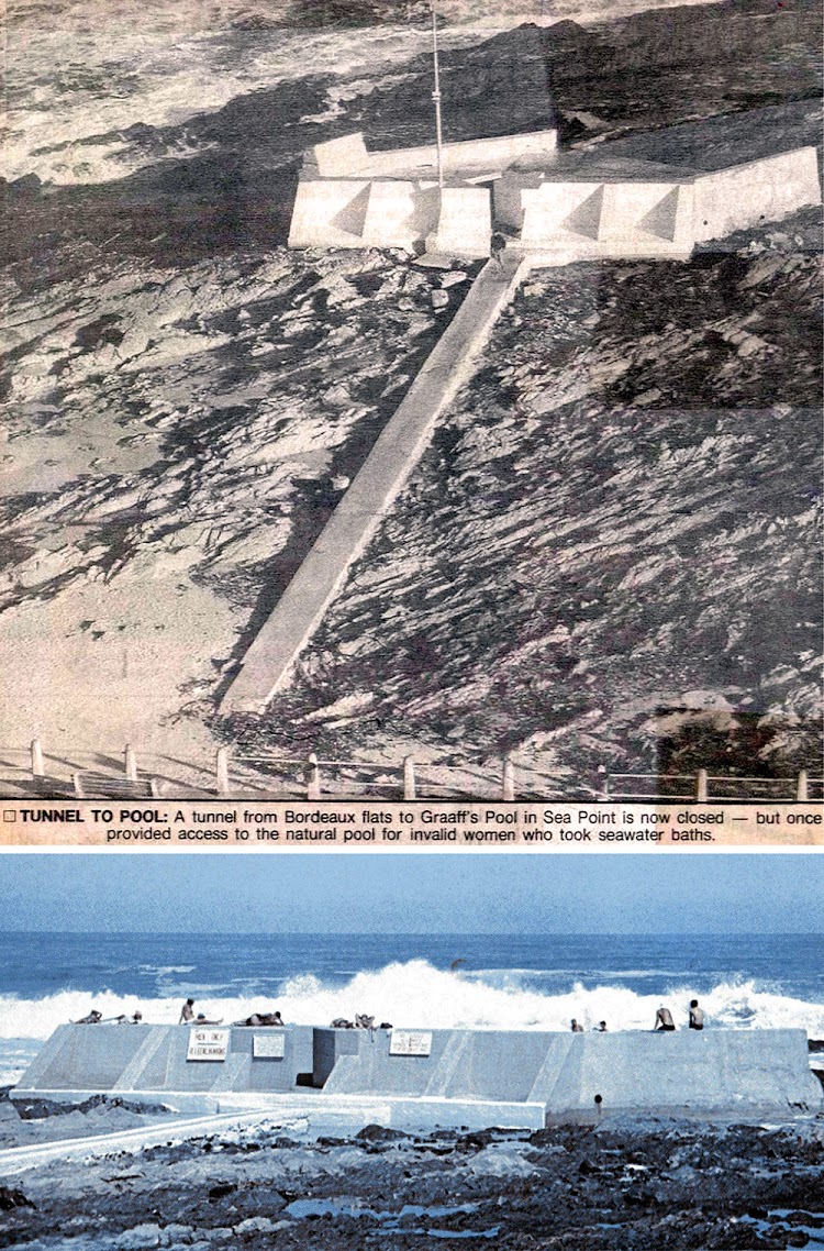 The bottom photo is of Graaff's Pool during the 70s.