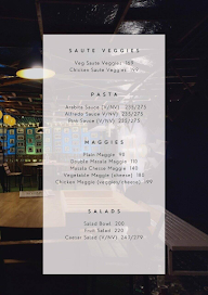 TRV Studio X Cafe menu 3