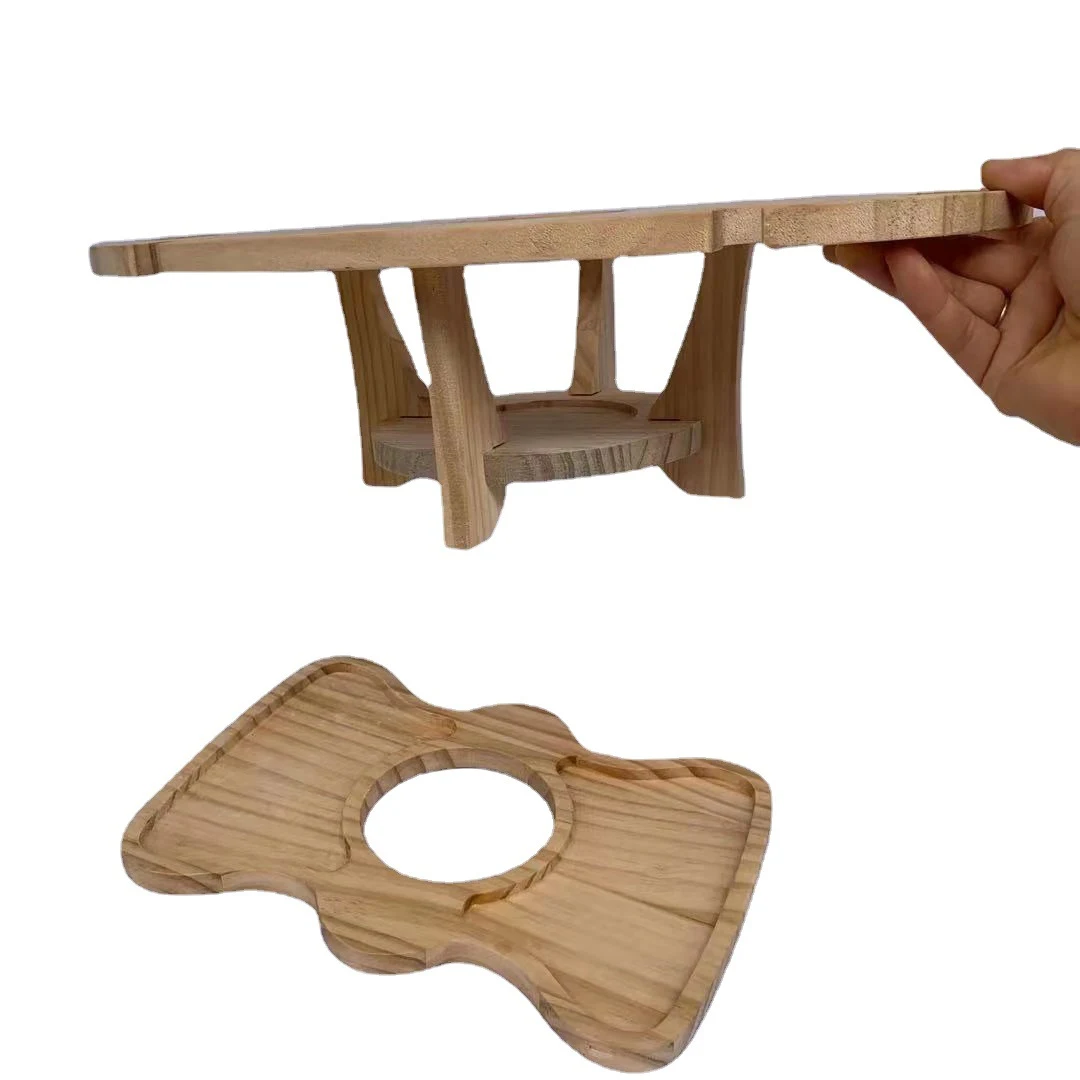 Title 3, Houten picknicktafel voor stellen met wijnrek. ...