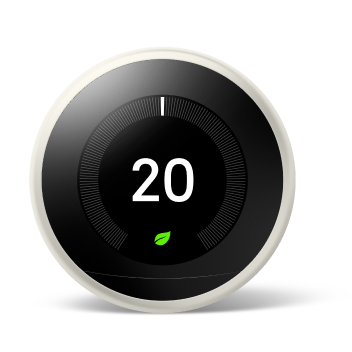 Image of Choose your Nest Learning Thermostat in White colour.