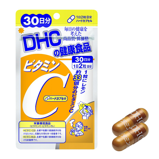 Thực phẩm bảo vệ sức khỏe DHC Vitamin C Hard Capsule 30 ngày tăng cường sức đề kháng