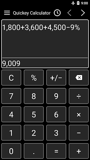 Screenshot Calculator app