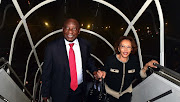 President Cyril Ramaphosa and his spouse Dr Tshepo Motsepe departing to Geneva.