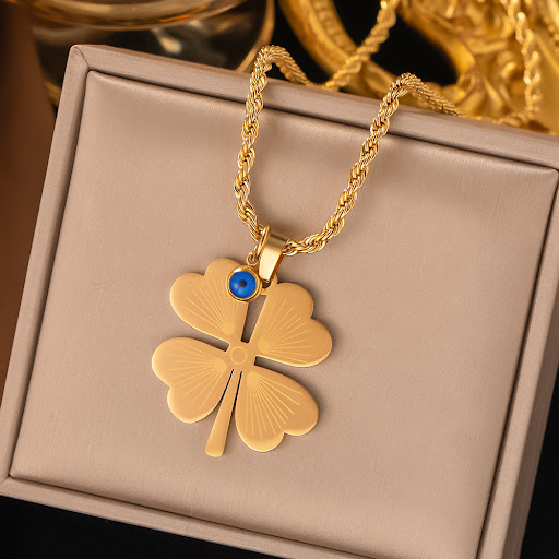 Title 4, Womens Four-leaf Flower Pattern Jewelry Set Ex...