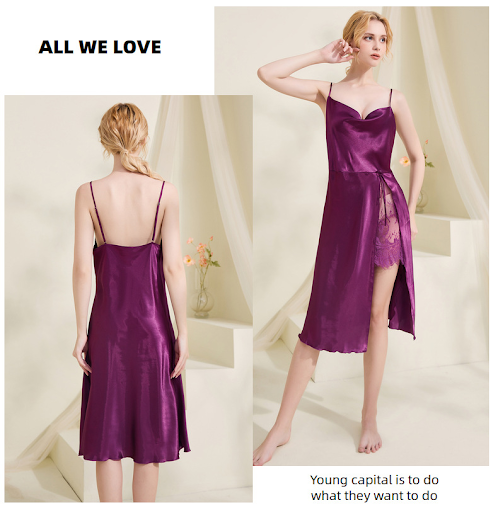 Title 13, Cami Pajama Dress Women V-neck Sleepwear Ladies...
