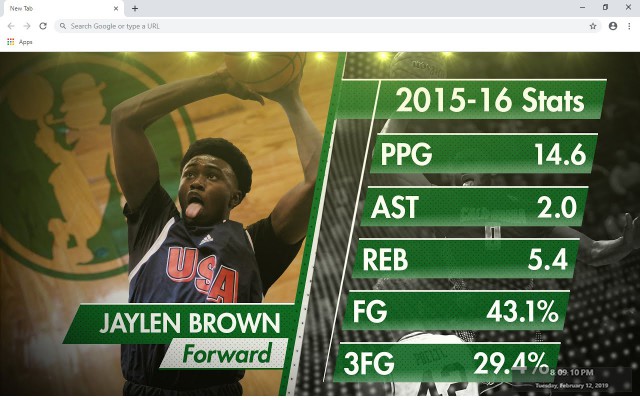 Jaylen Brown New Tab & Wallpapers Collection