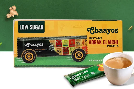 Instant Adrak Elaichi Chai Premix - Low Sugar (5 Sachets)