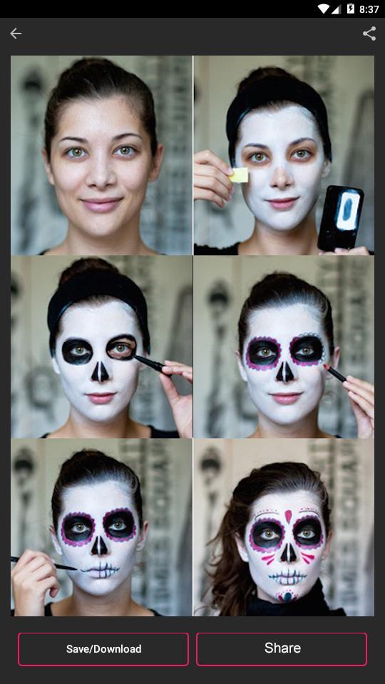 Скриншот Halloween Makeup ideas step by step