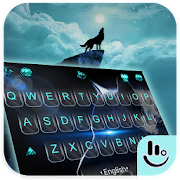 Cool Wild Moon Wolf Keyboard Theme  Icon