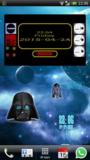 Clock Widget: Star Wars theme