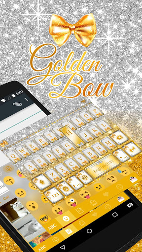 Golden Bow iKeyboard Theme