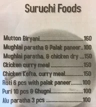 Suruchi Foods menu 2