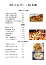 Black And White Burger menu 1