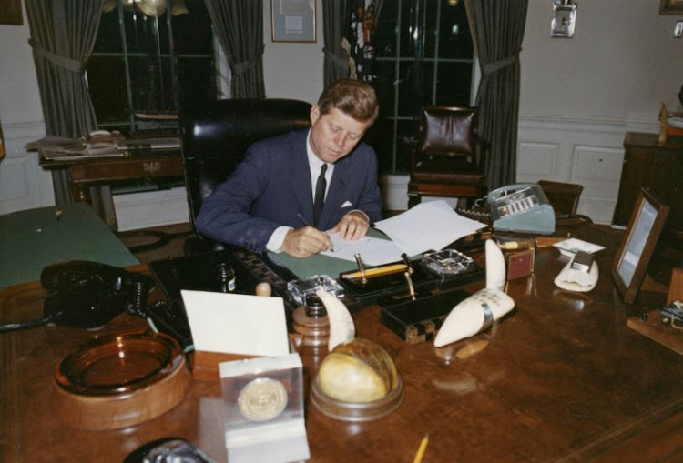 US President John F. Kennedy.