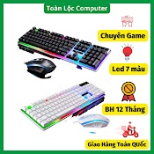 [Mã Skamel2211 Giảm 20K Đơn 0Đ] Bàn Phím Gaming Có Dây Giả Cơ Kèm Chuột Máy Tính G21 Con Báo Có Led 7 Màu Siêu Đẹp