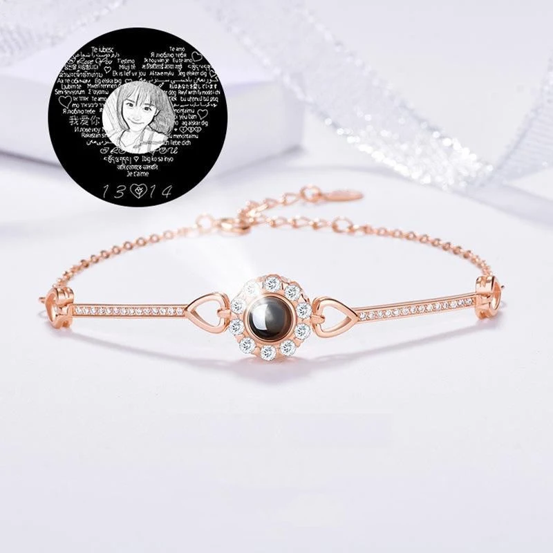 S925 Sterling Silber Engelsauge Armband