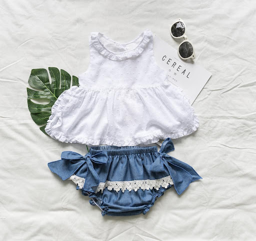 Title 2, Girls lace shorts, designed for comfort and st...