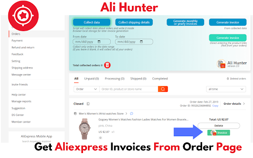 Aliexpress Free invoice - AliInvoice™️