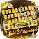 Thème de clavier diamant d'or icon