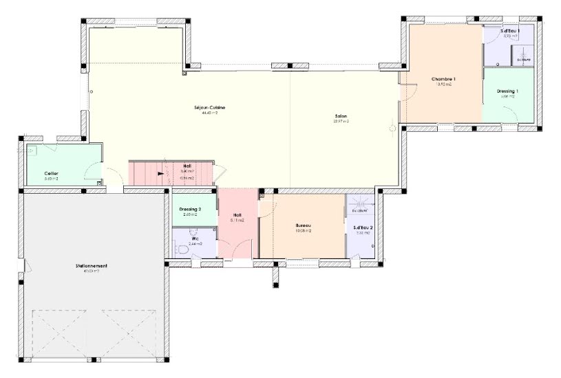  Vente Terrain + Maison - Terrain : 1 032m² - Maison : 192m² à Channay-sur-Lathan (37330) 