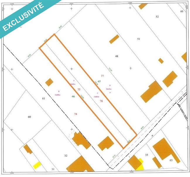 Vente terrain  2653 m² à Les Baroches (54150), 85 000 €