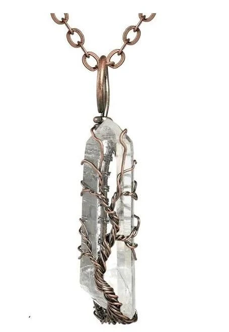TREE OF LIFE CRYSTAL STONE NECKLACE