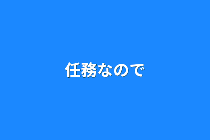 「任務なので」のメインビジュアル