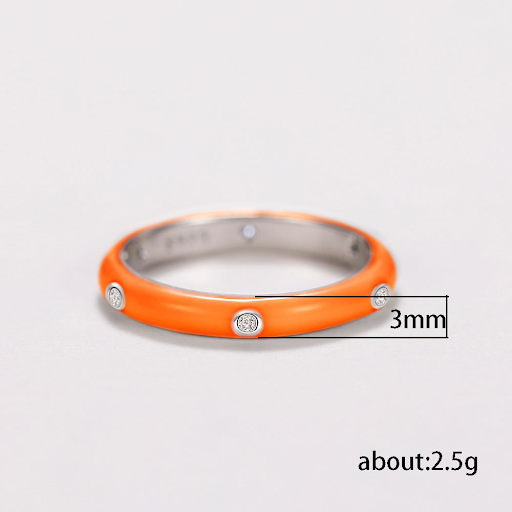 Title 1, New Ins Style Enamel Dripping Iridescent Minima...