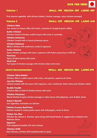 Kaasa's Pizza menu 2