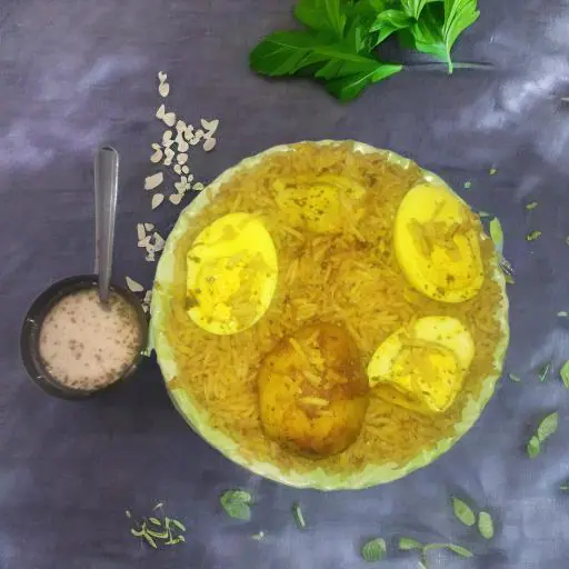 Kolkata Egg Biryani