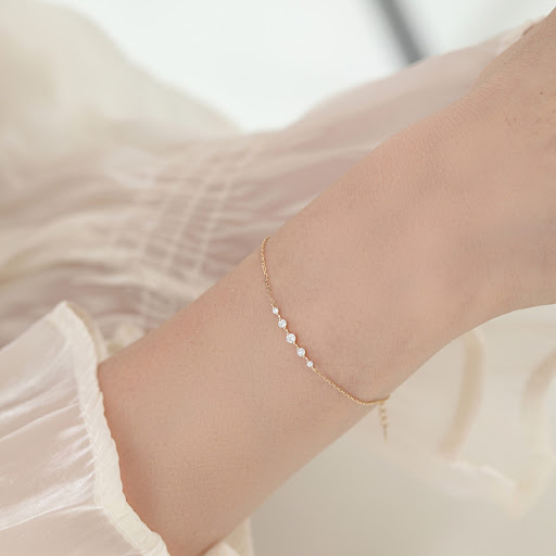 Title 3, Womens 14K Gold Plated Gang Drill Bracelet wit...