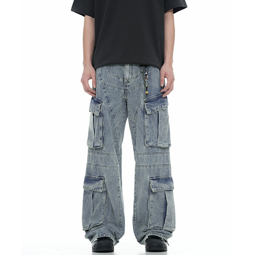 Title 6, 11KN American Heavy Denim Overalls Men for rugg...