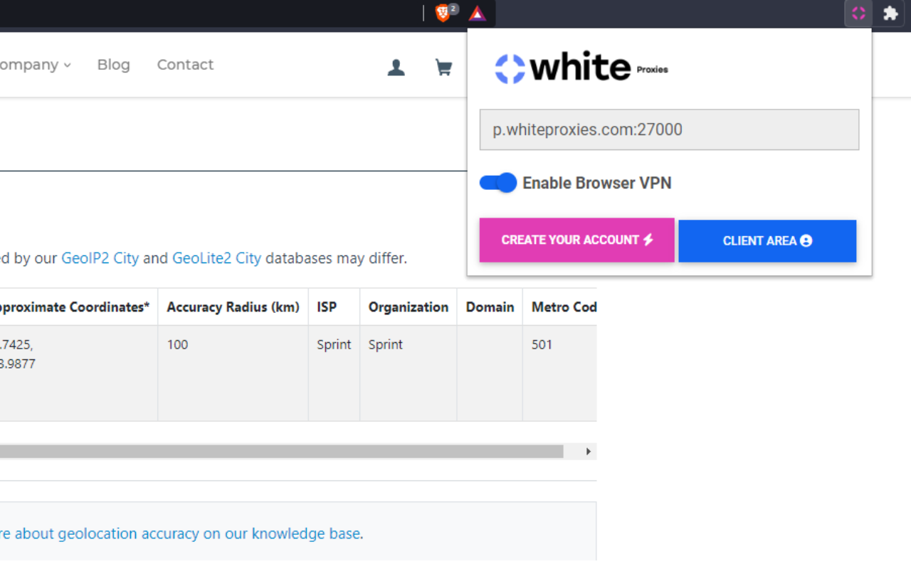 WhiteProxies - Browser VPN Preview image 0