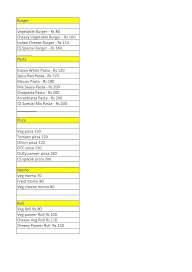 Chaa Sutta menu 3