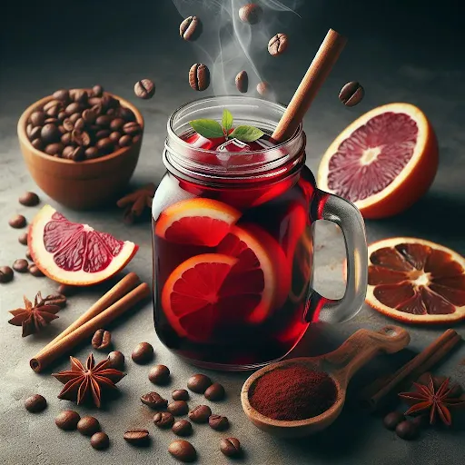 Red Wine Sangria Hot Coffee [450 Ml, 1 Mason Jar]