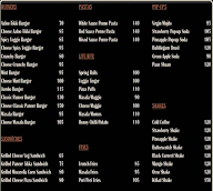 Burger Lover menu 1