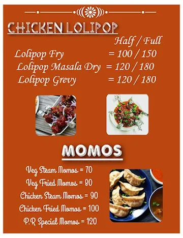 Pr Chinese And Momos menu 