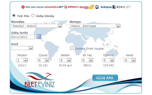 Bileteviniz.Com | Yurtiçi Uçak Bileti Preview image 1