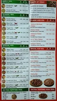 The Friends Pizza menu 2