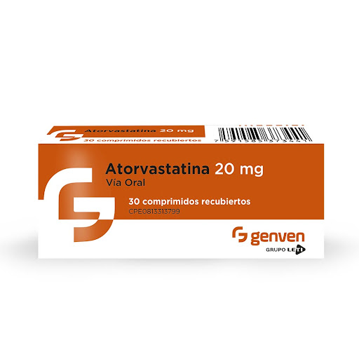 Atorvastatina 20Mg 30 Comprimidos Genven