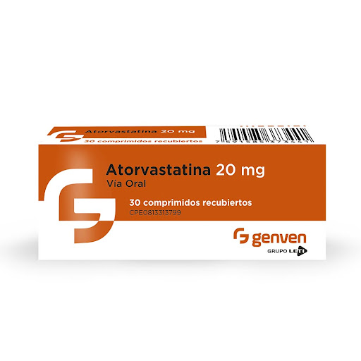 Atorvastatina 20Mg 30 Comprimidos
