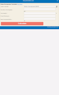 Brake Horsepower Calculator - náhled