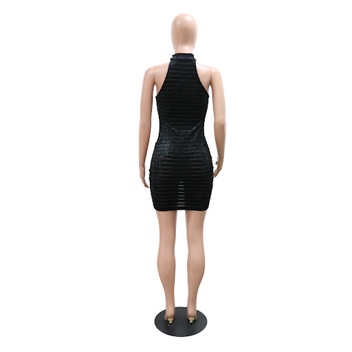 Title 4, Round Neck Sleeveless Sheath A- Line Dress Women